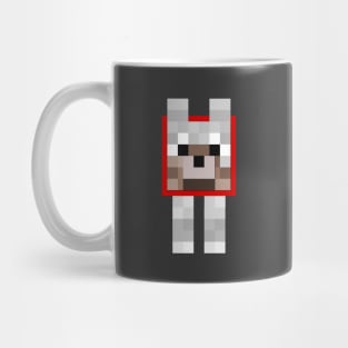 Minecraft Wolf with Red Collar Mug